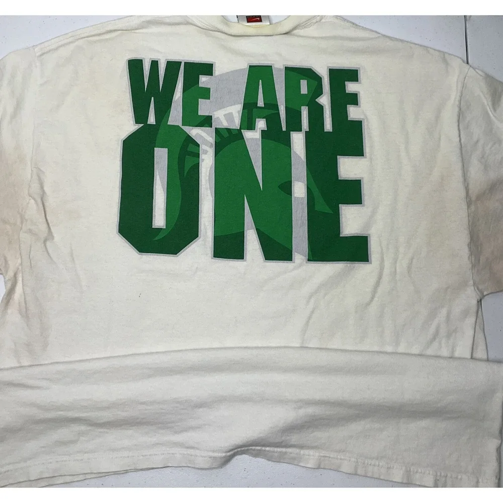 Vintage Nike Michigan State‎ University Shirt Spartan Football Y2K Graphic 2XL